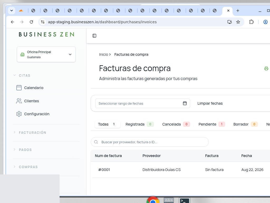 Factura registrada
