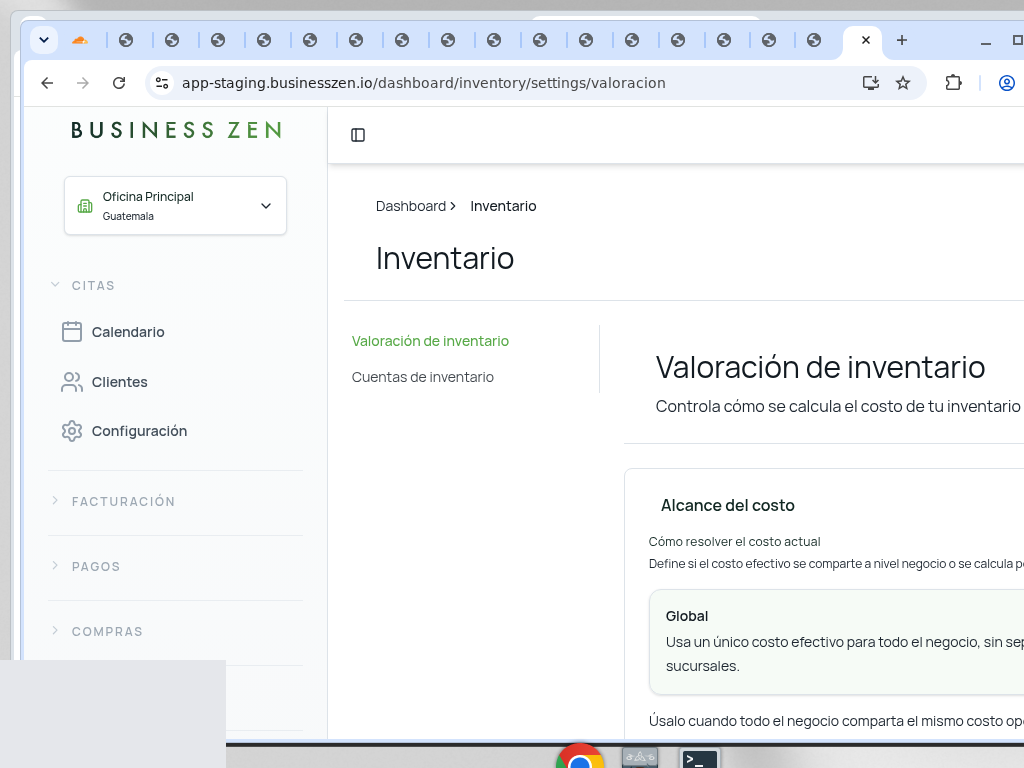 Valoración de inventario